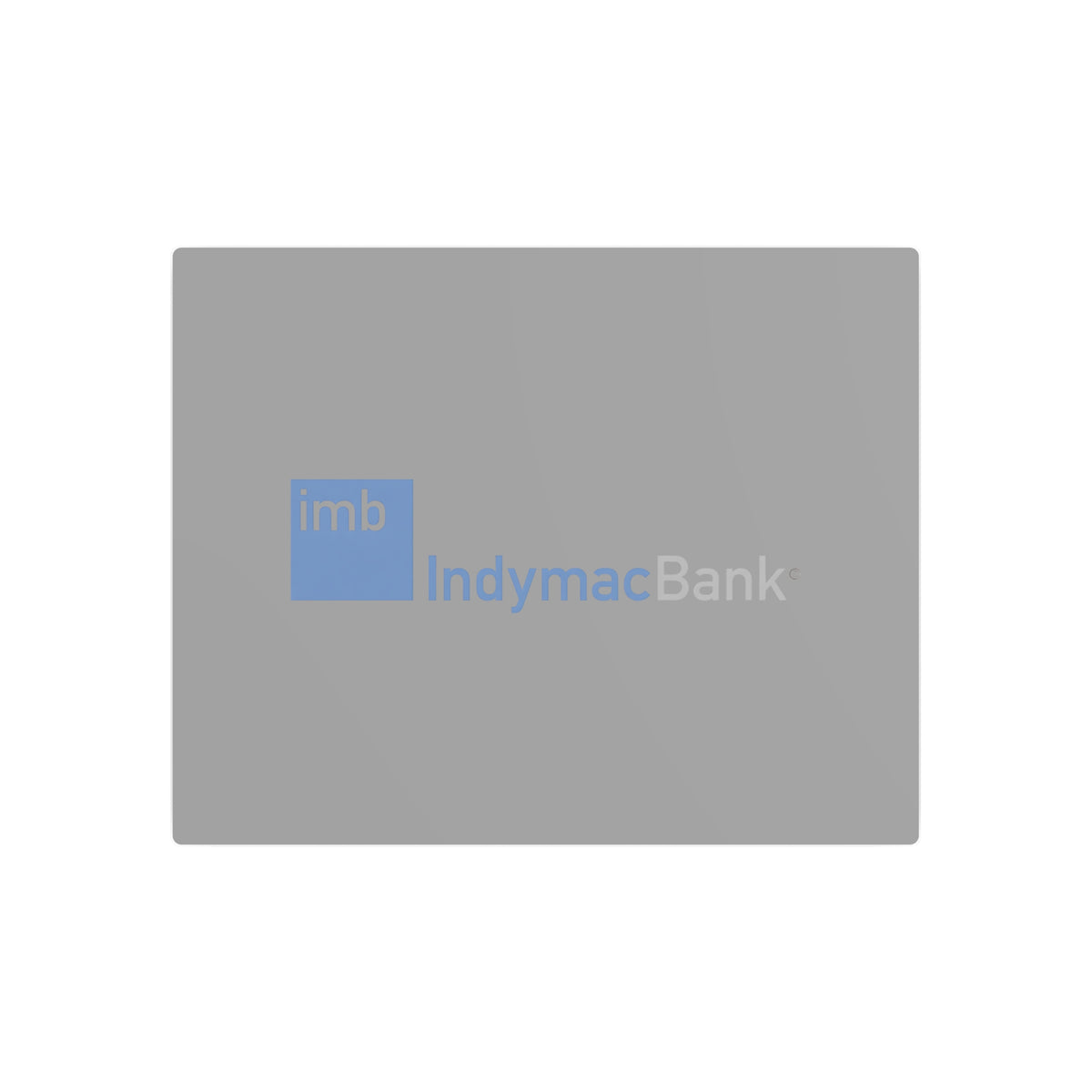 IndyMac Bank Metal Sign