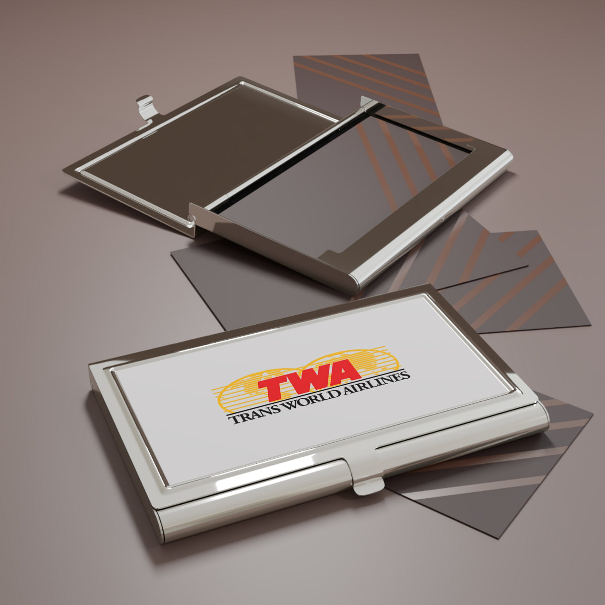 Trans World Airlines (TWA) Metal Business Card Holder