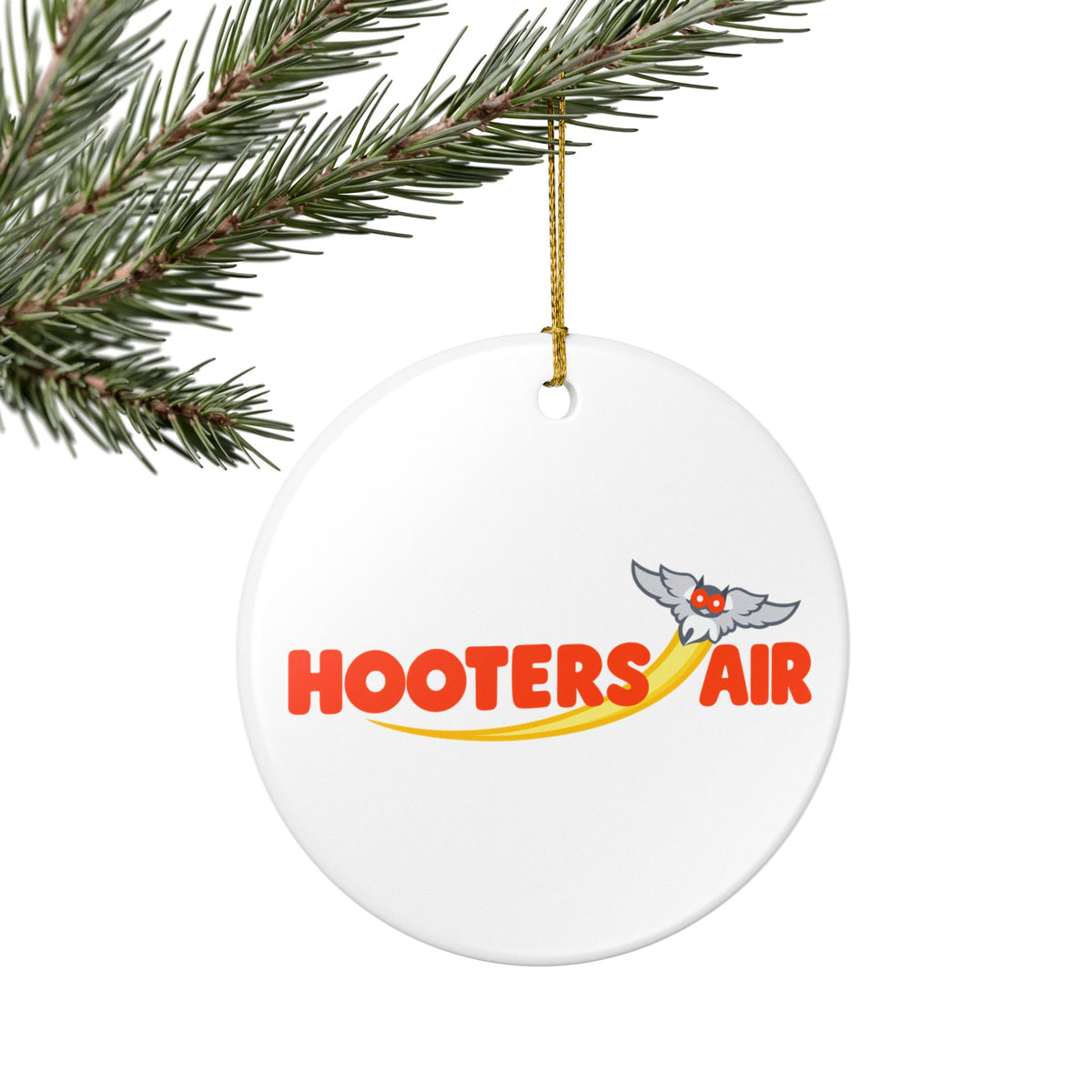 Hooters Air Ceramic Ornament