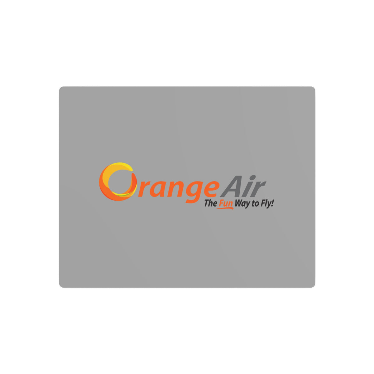Orange Air Metal Sign