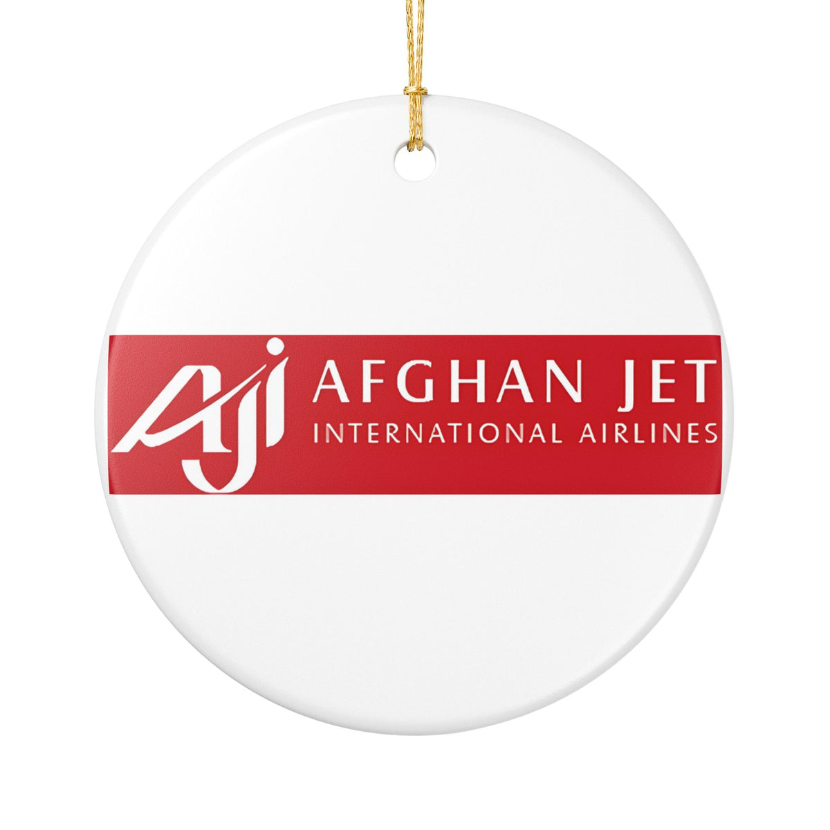 Afghan Jet International Airlines Ceramic Ornament