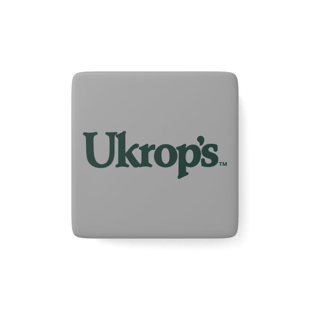 Ukrop's Super Markets Square Porcelain Fridge Magnet