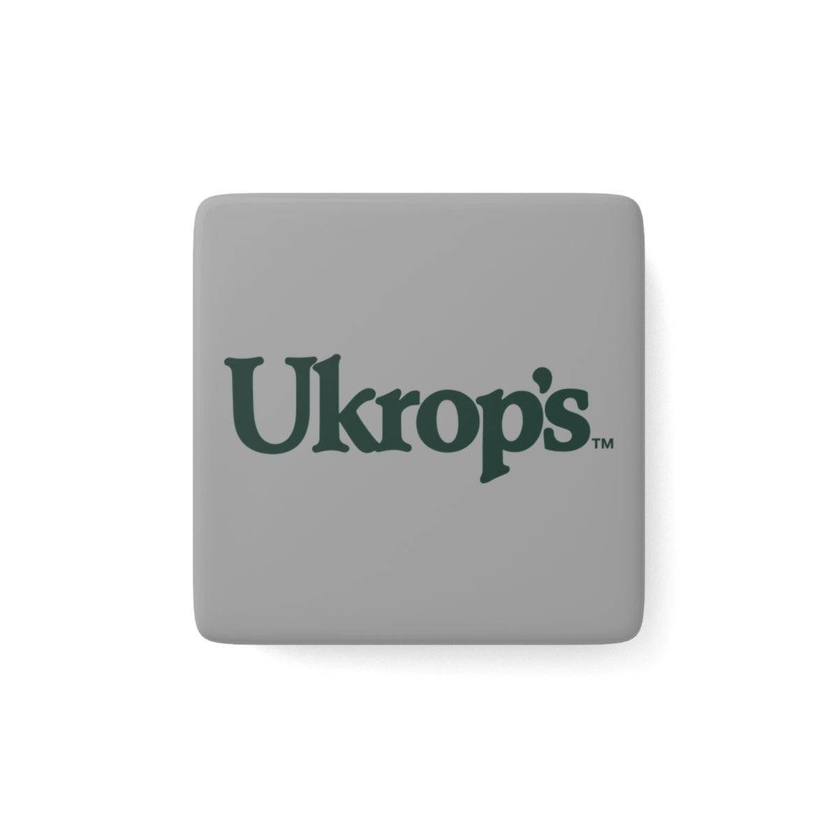 Ukrop's Super Markets Square Porcelain Fridge Magnet