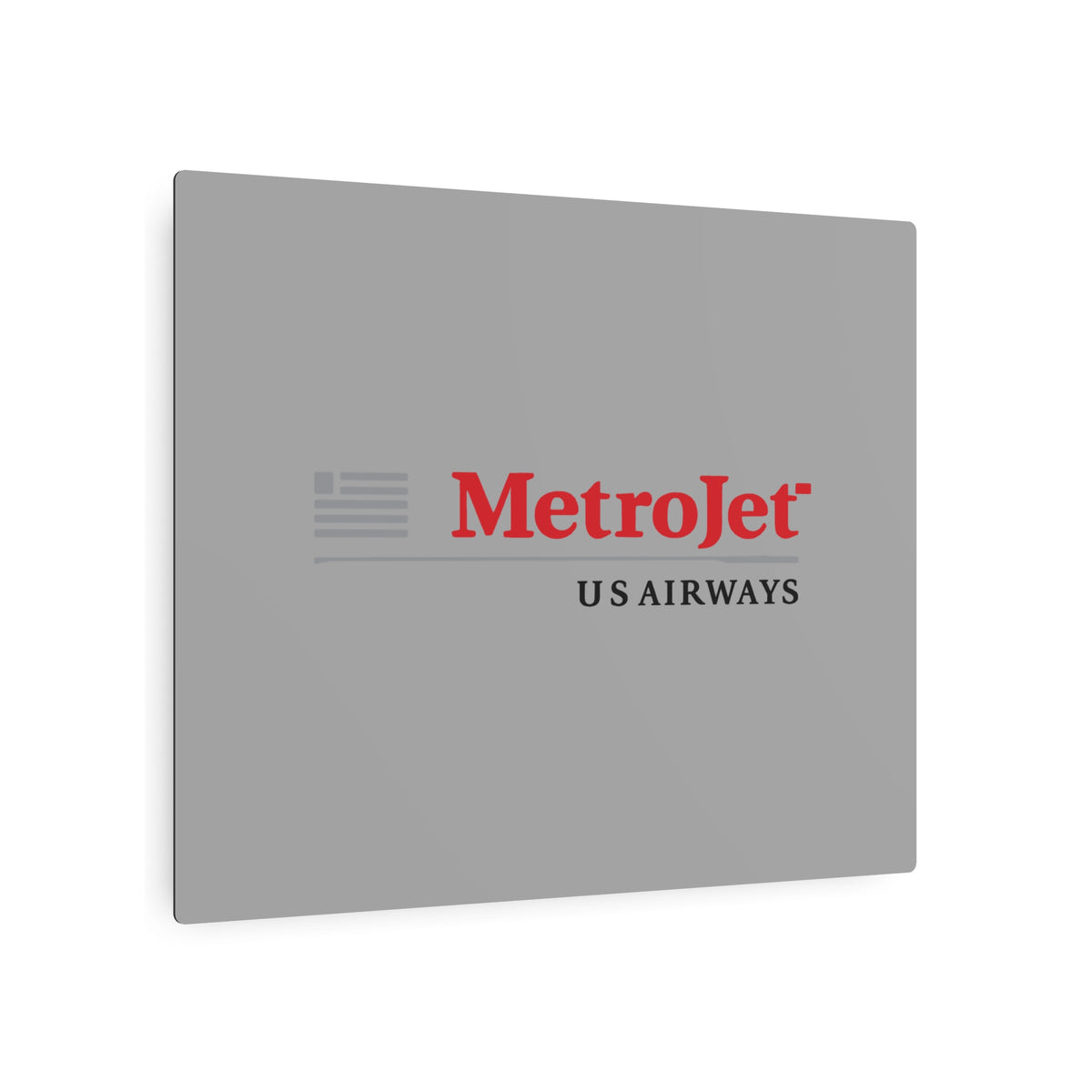 MetroJet Metal Sign