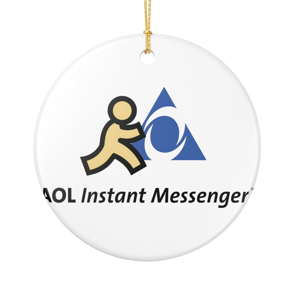 AOL Instant Messenger (AIM) Ceramic Ornament