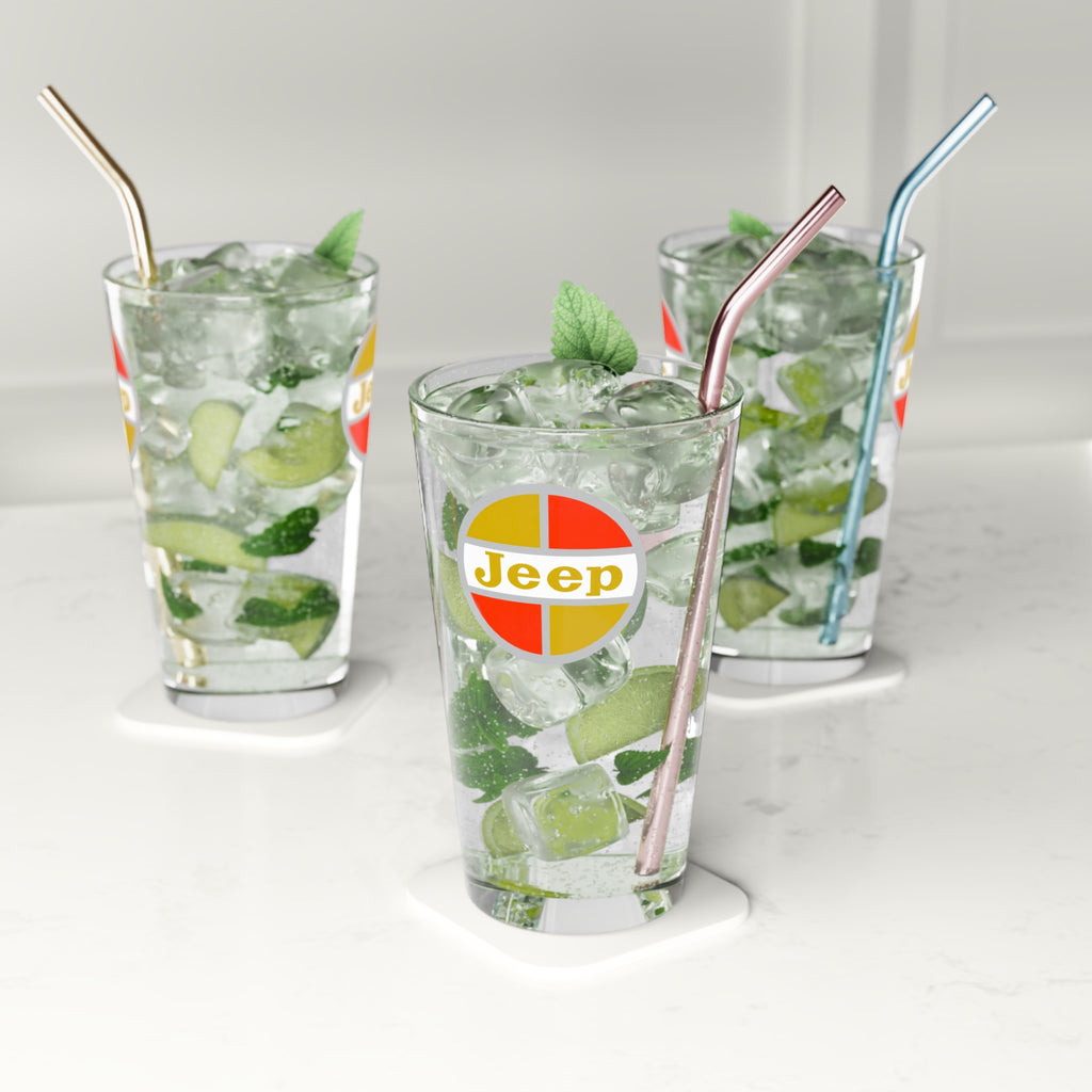Kaiser Jeep 16oz Pint Glass