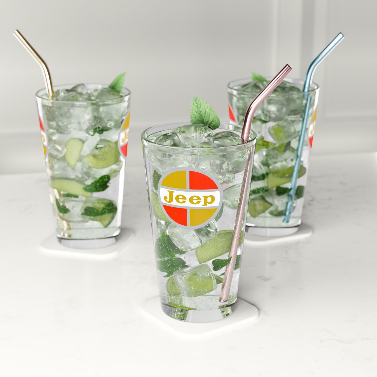 Kaiser Jeep 16oz Pint Glass