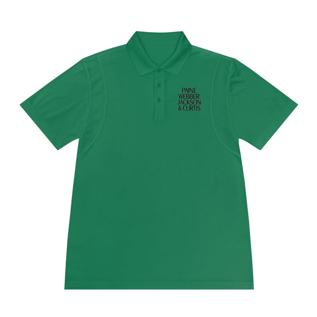 Paine Webber Jackson & Curtis Men's Sport Polo Shirt