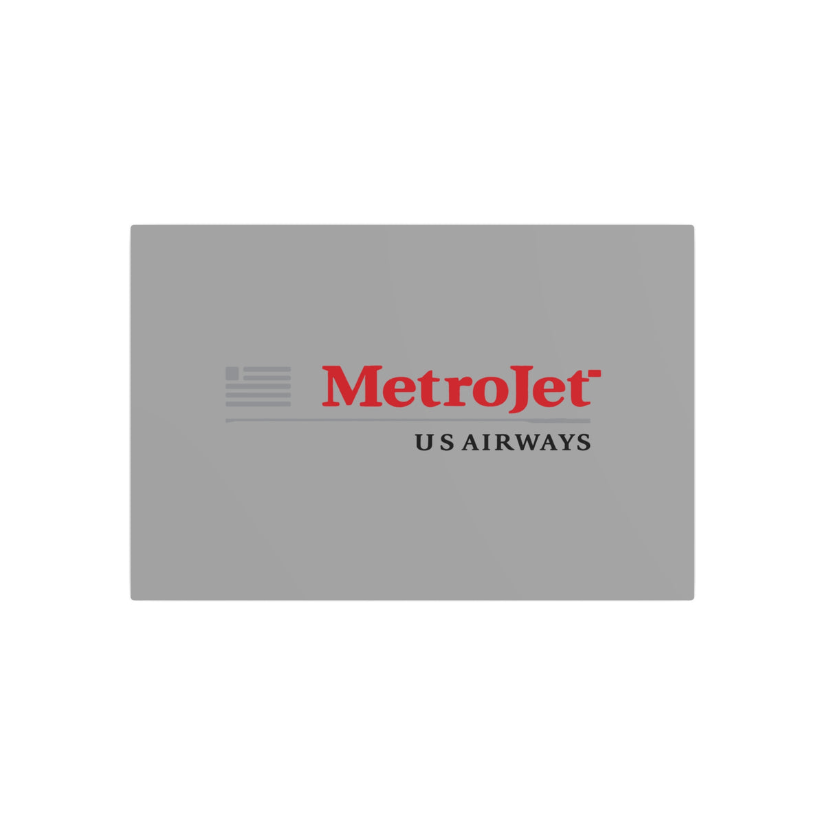 MetroJet Metal Sign