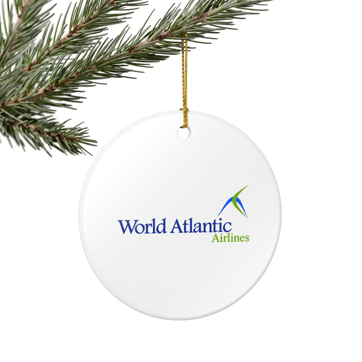 World Atlantic Airlines Ceramic Ornament