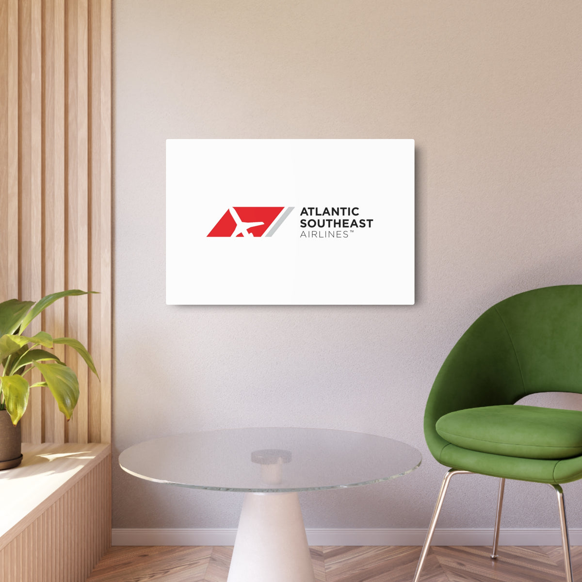 Atlantic Southeast Airlines Metal Sign