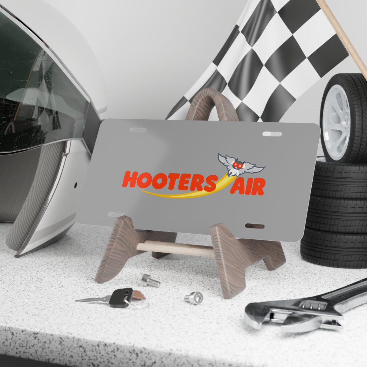 Hooters Air Vanity License Plate