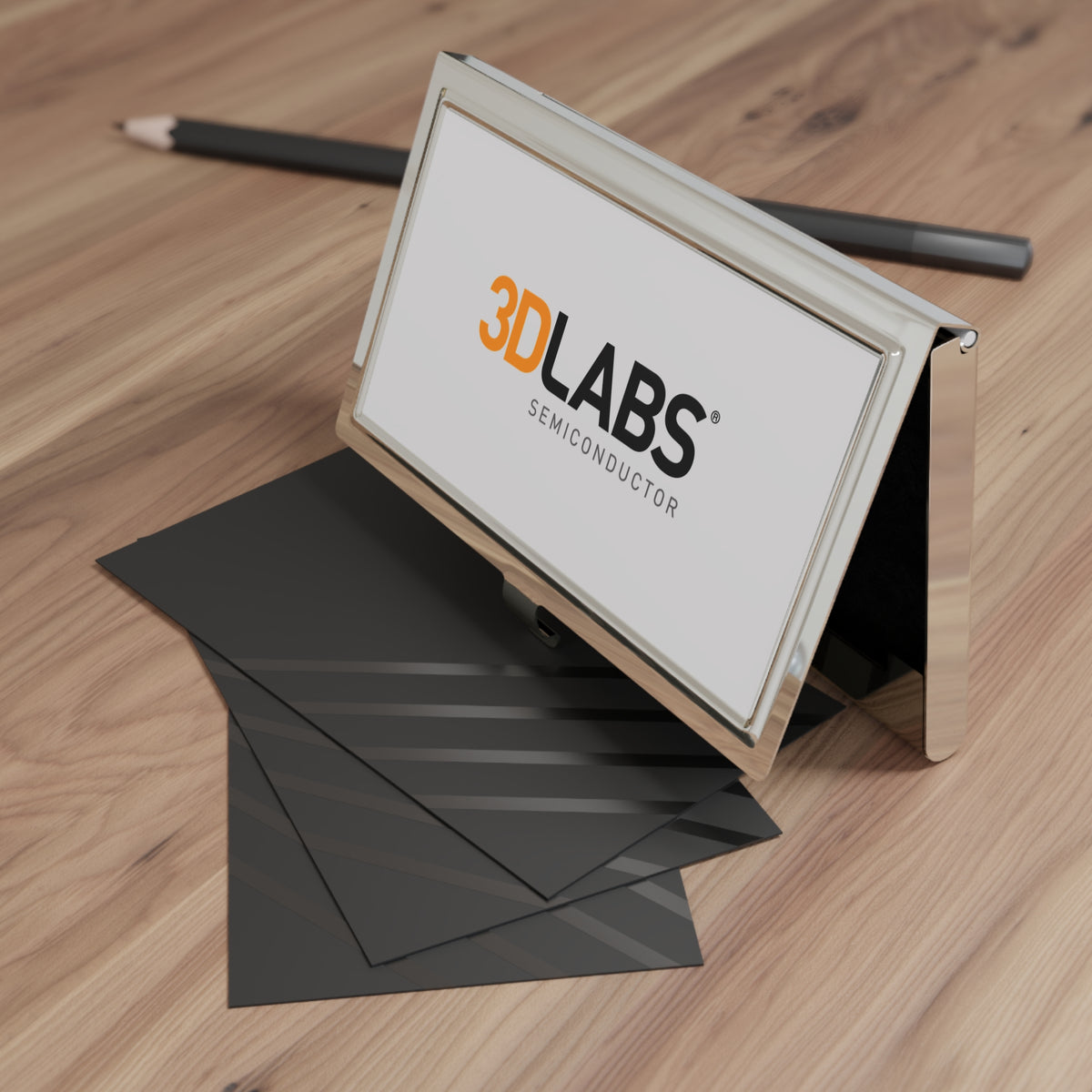 3Dlabs Metal Business Card Holder