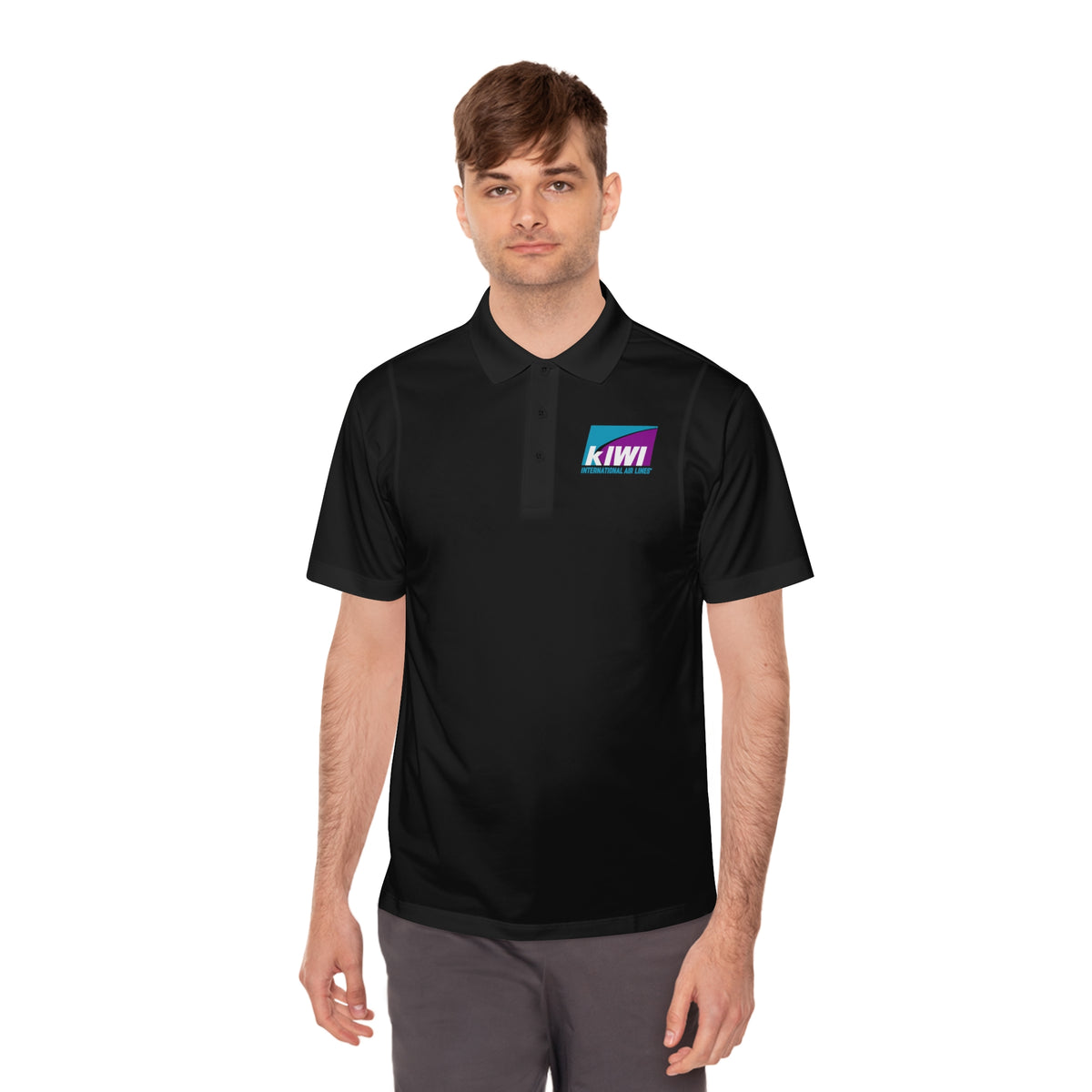 Kiwi International Air Lines Men's Sport Polo Shirt