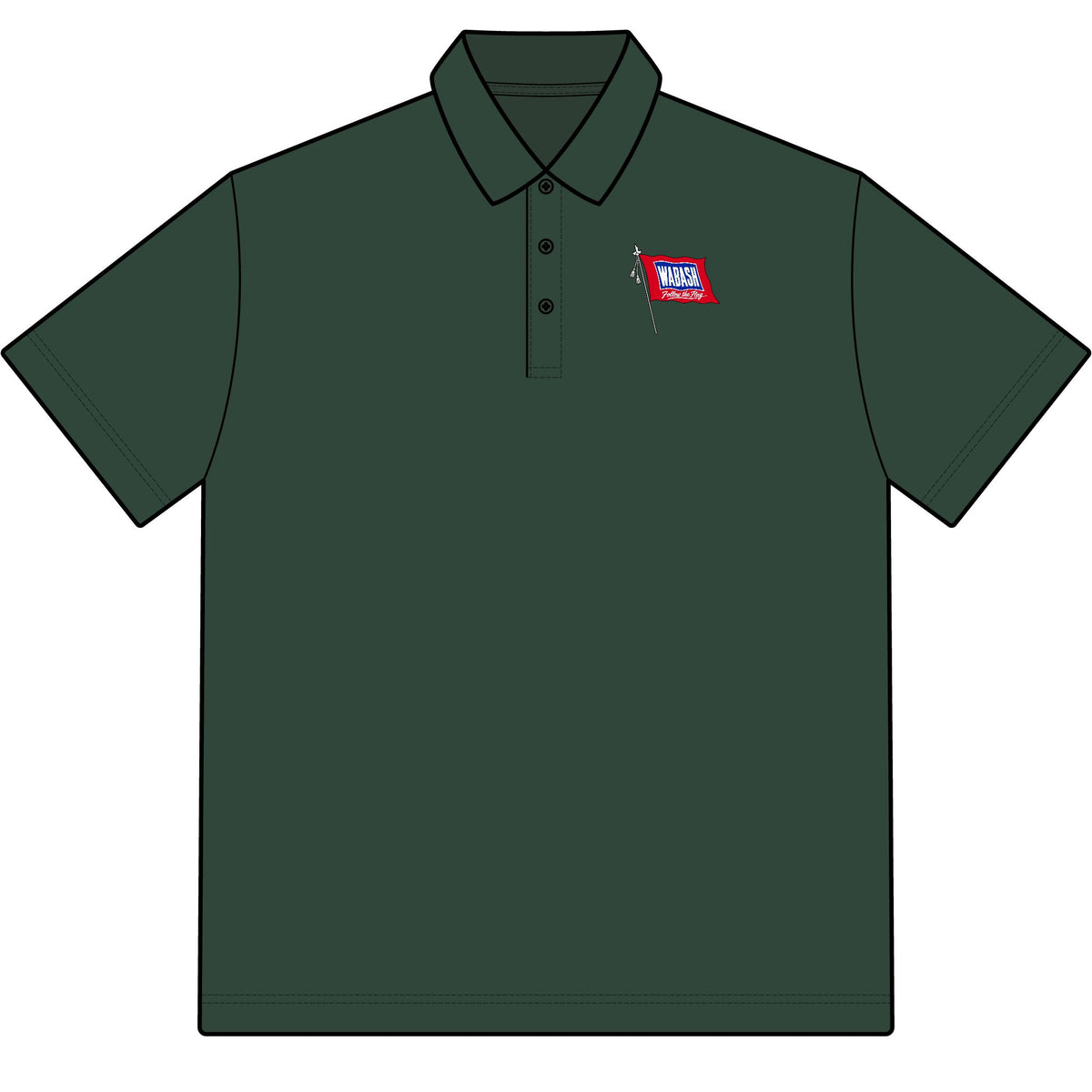 Wabash Railroad Cotton Polo Shirt