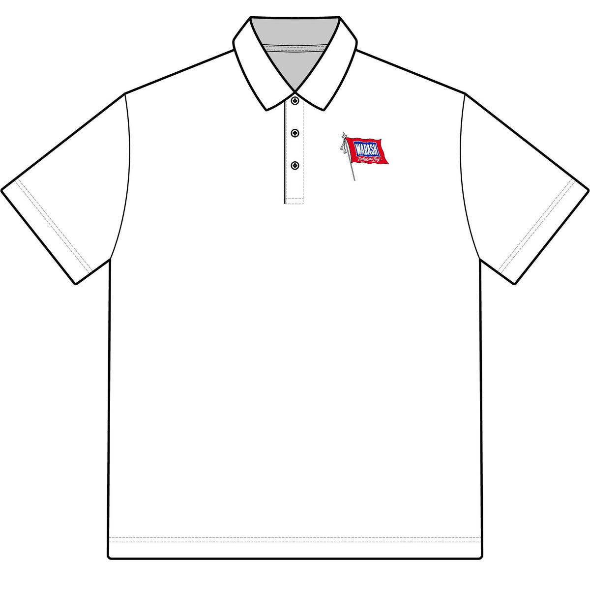 Wabash Railroad Cotton Polo Shirt