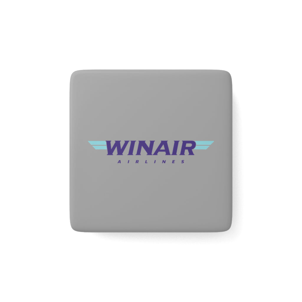 WinAir Airlines Square Porcelain Fridge Magnet