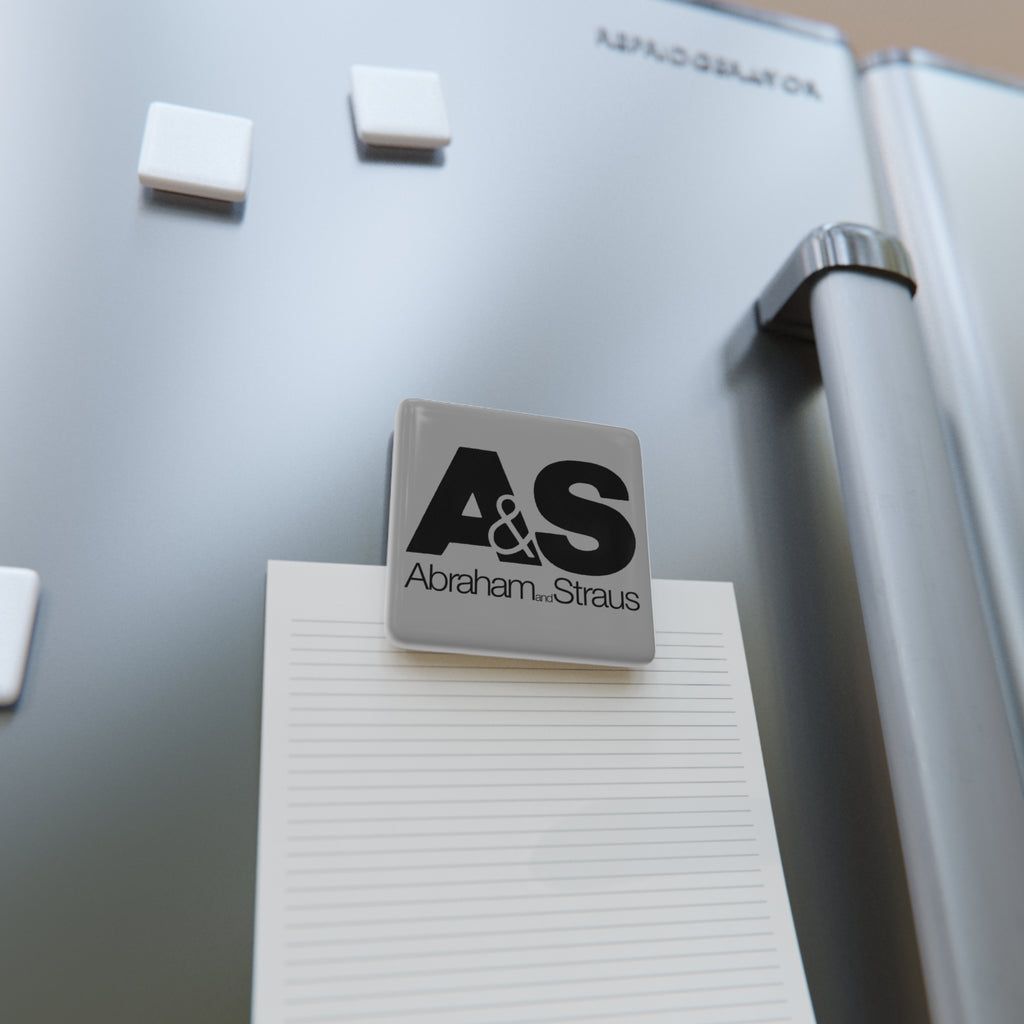 Abraham & Straus Square Porcelain Fridge Magnet