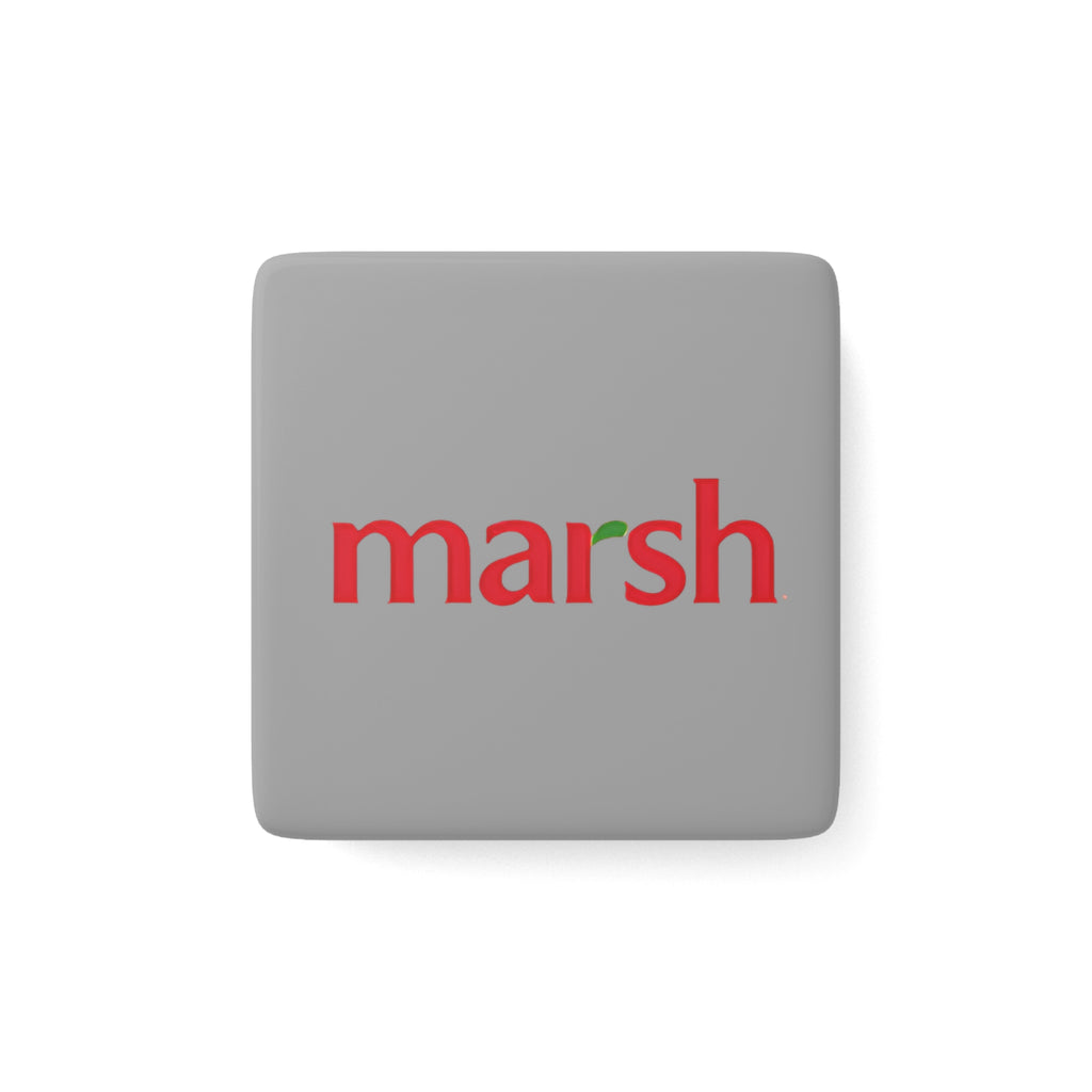 Marsh Supermarkets Square Porcelain Fridge Magnet