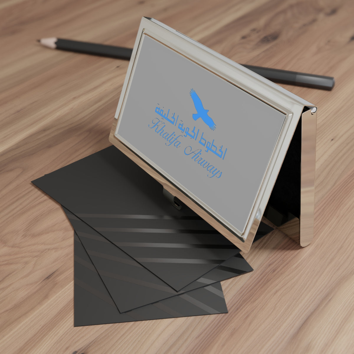 Khalifa Airways Metal Business Card Holder