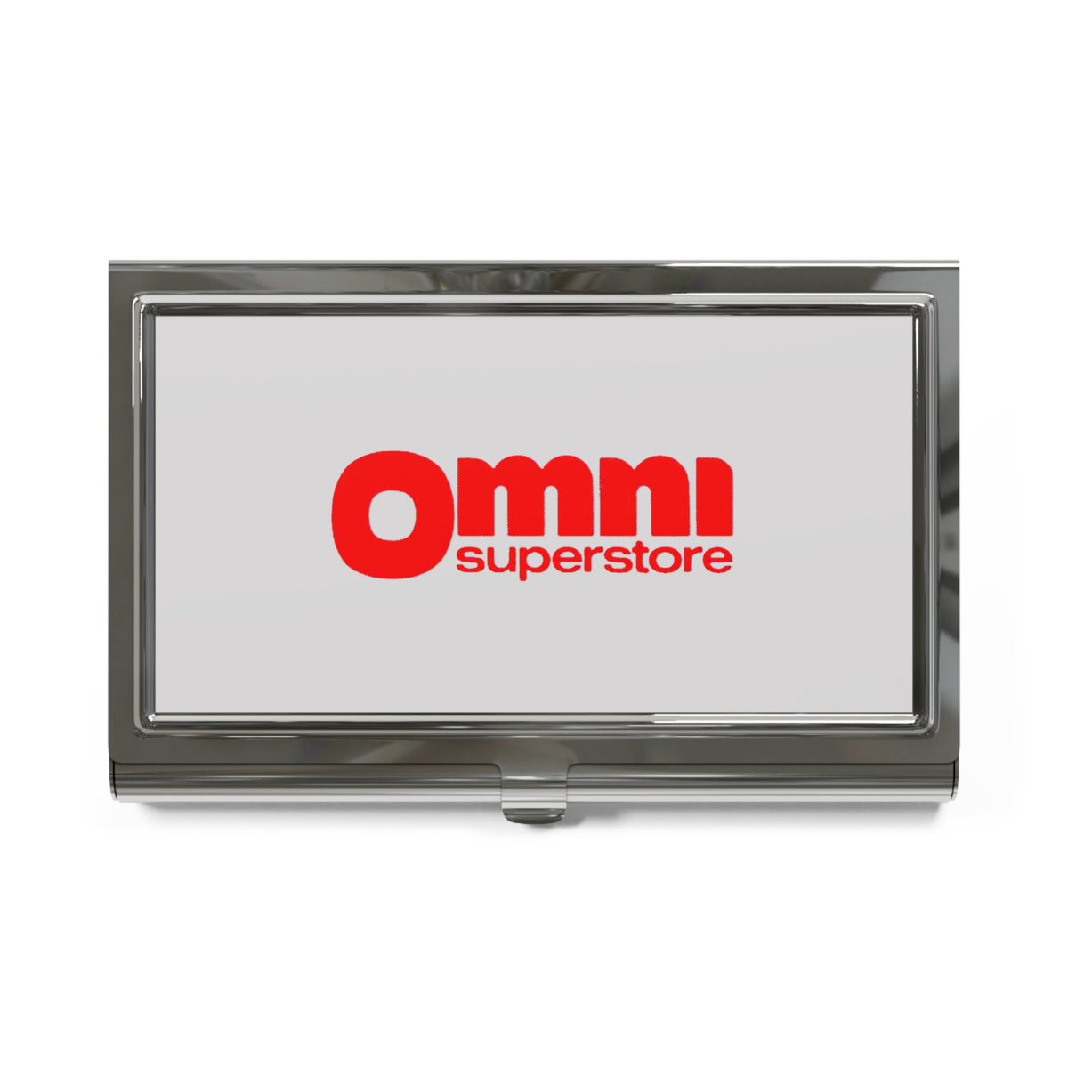 Omni Superstore Metal Business Card Holder