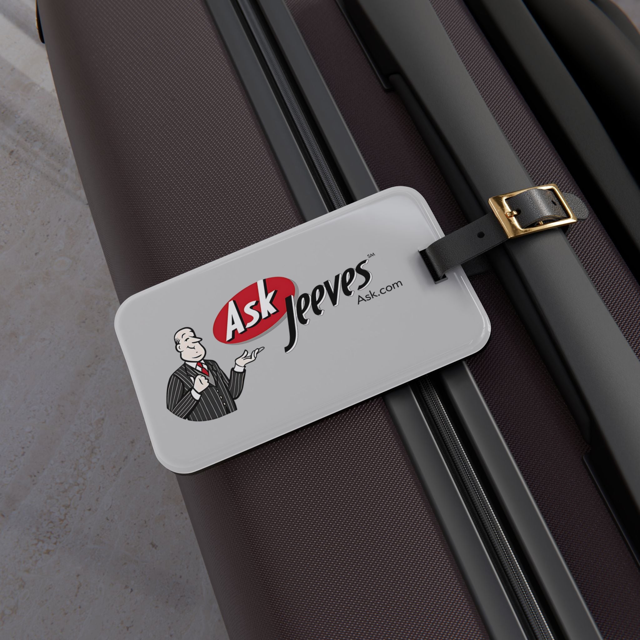 Ask Jeeves Luggage Tag