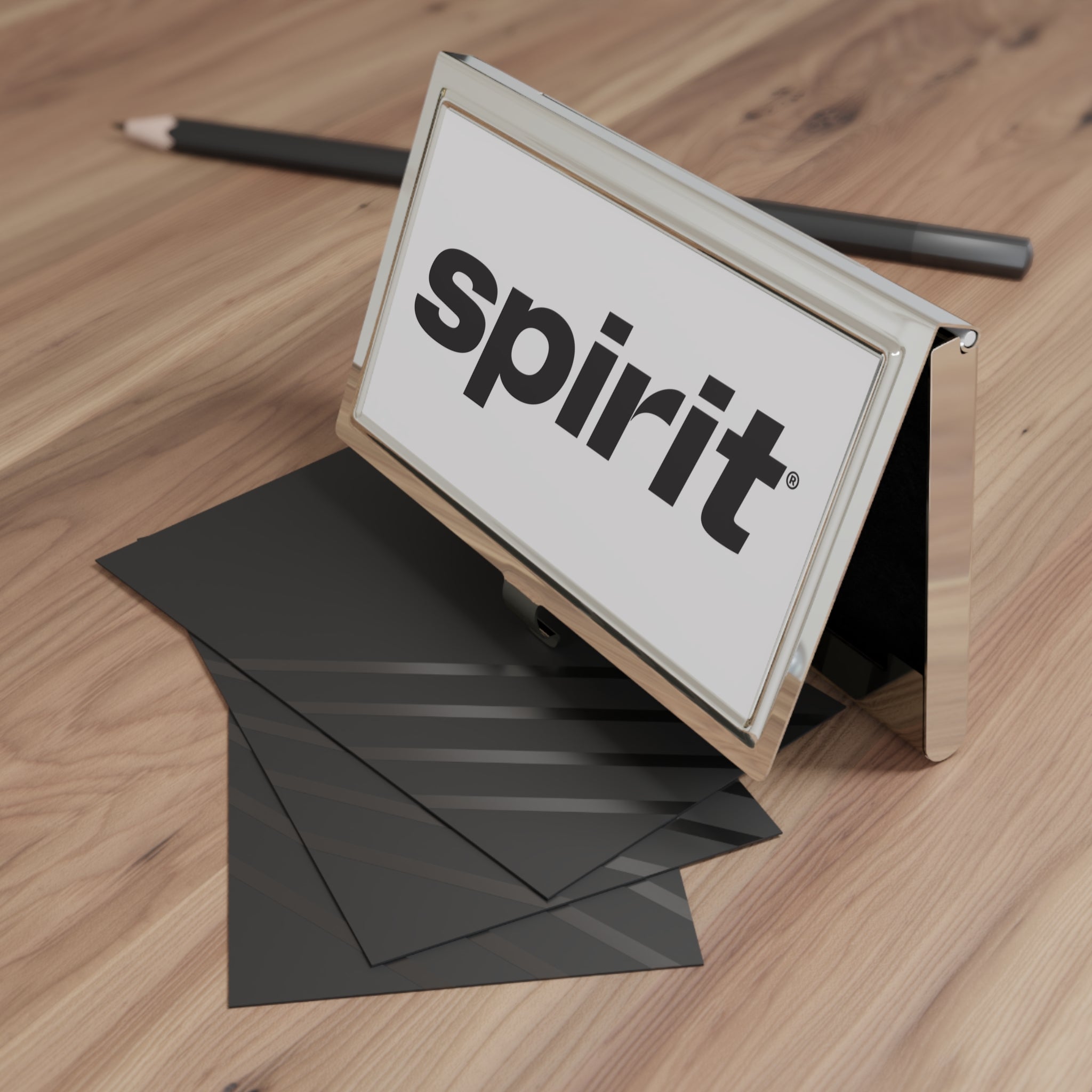 Spirit Airlines Metal Business Card Holder