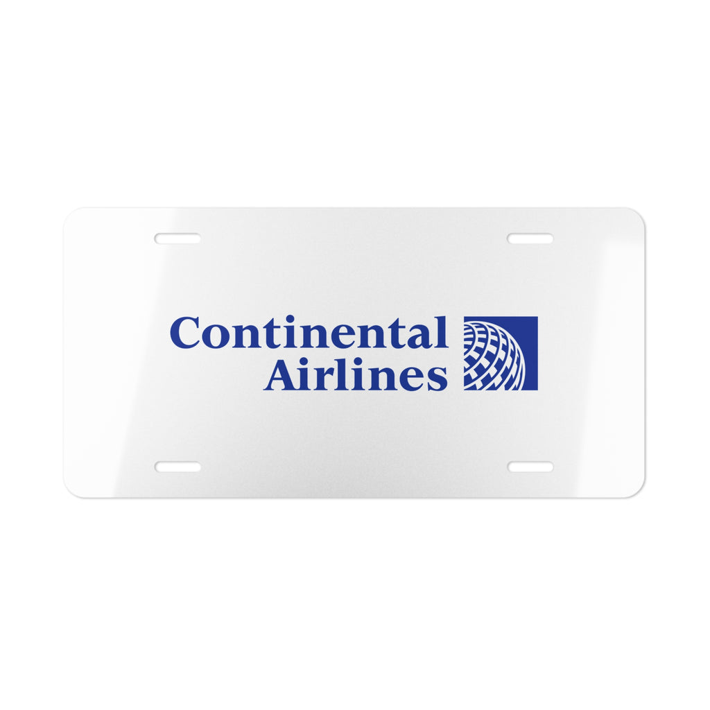 Continental Airlines Vanity License Plate