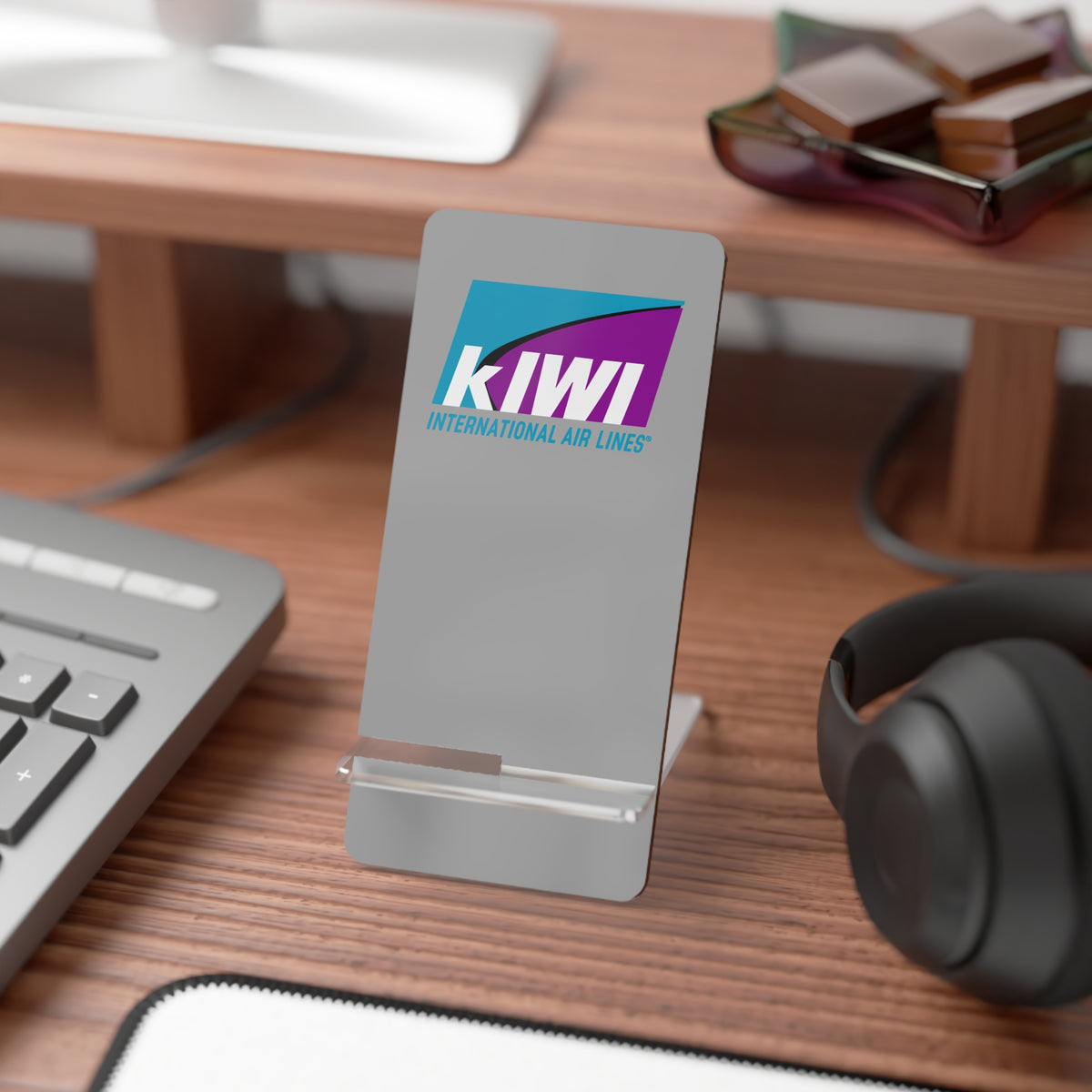 Kiwi International Air Lines Foldable Mobile Phone Display Stand