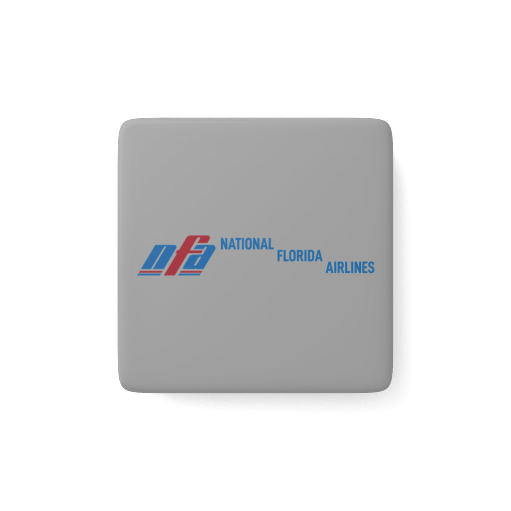 National Florida Airlines Square Porcelain Fridge Magnet