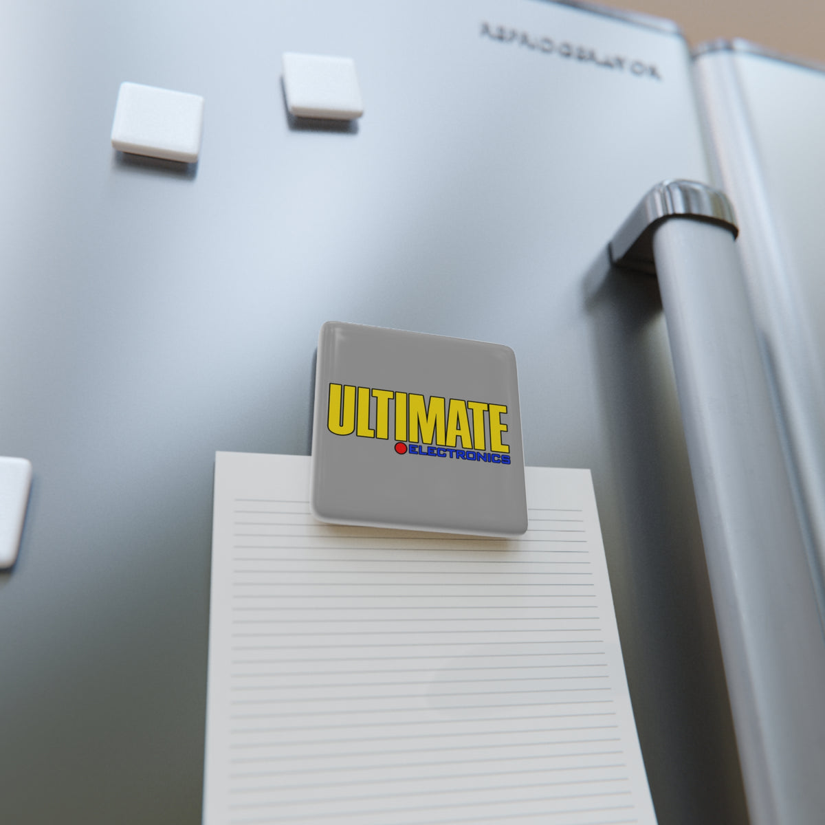Ultimate Electronics Square Porcelain Fridge Magnet