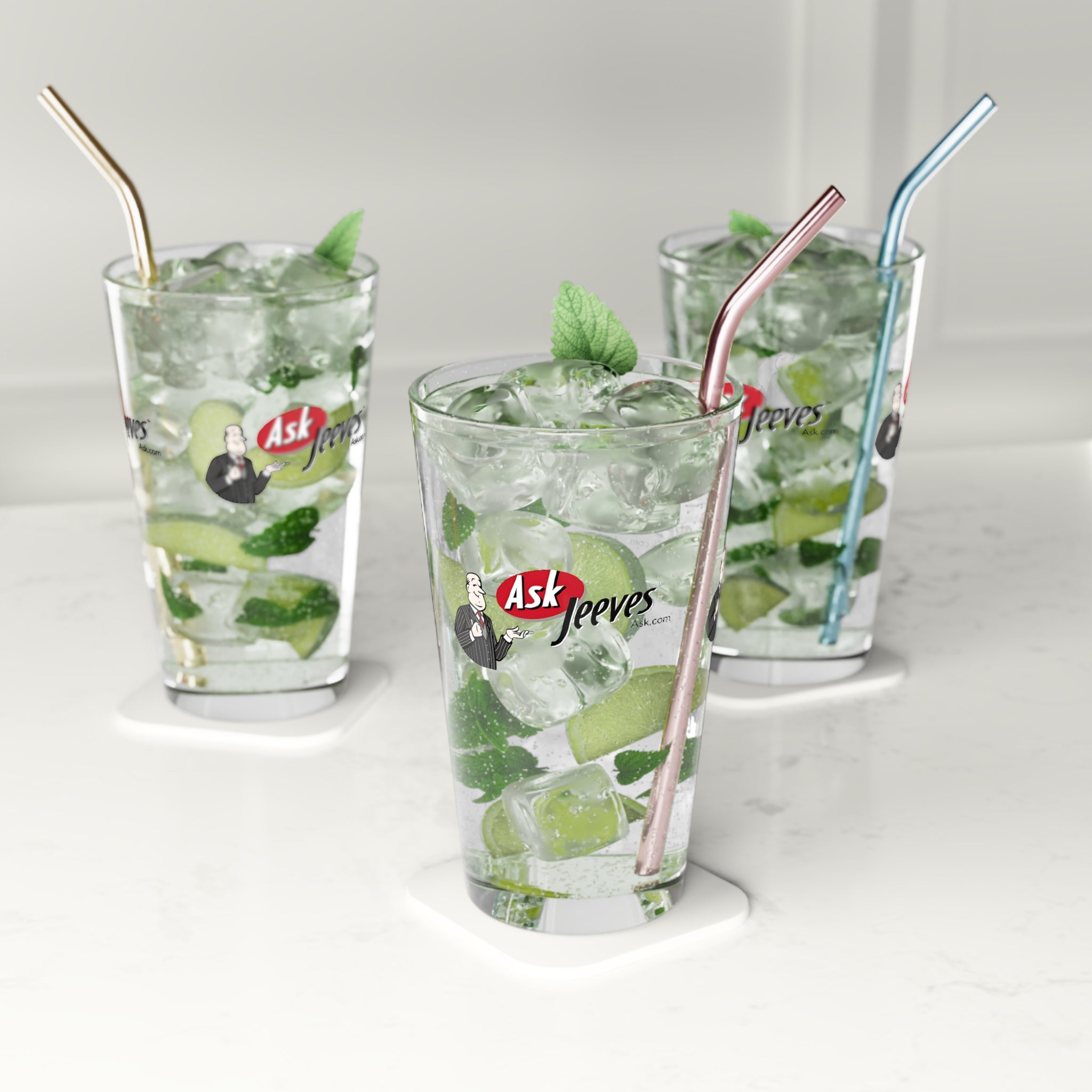 Ask Jeeves 16oz Pint Glass