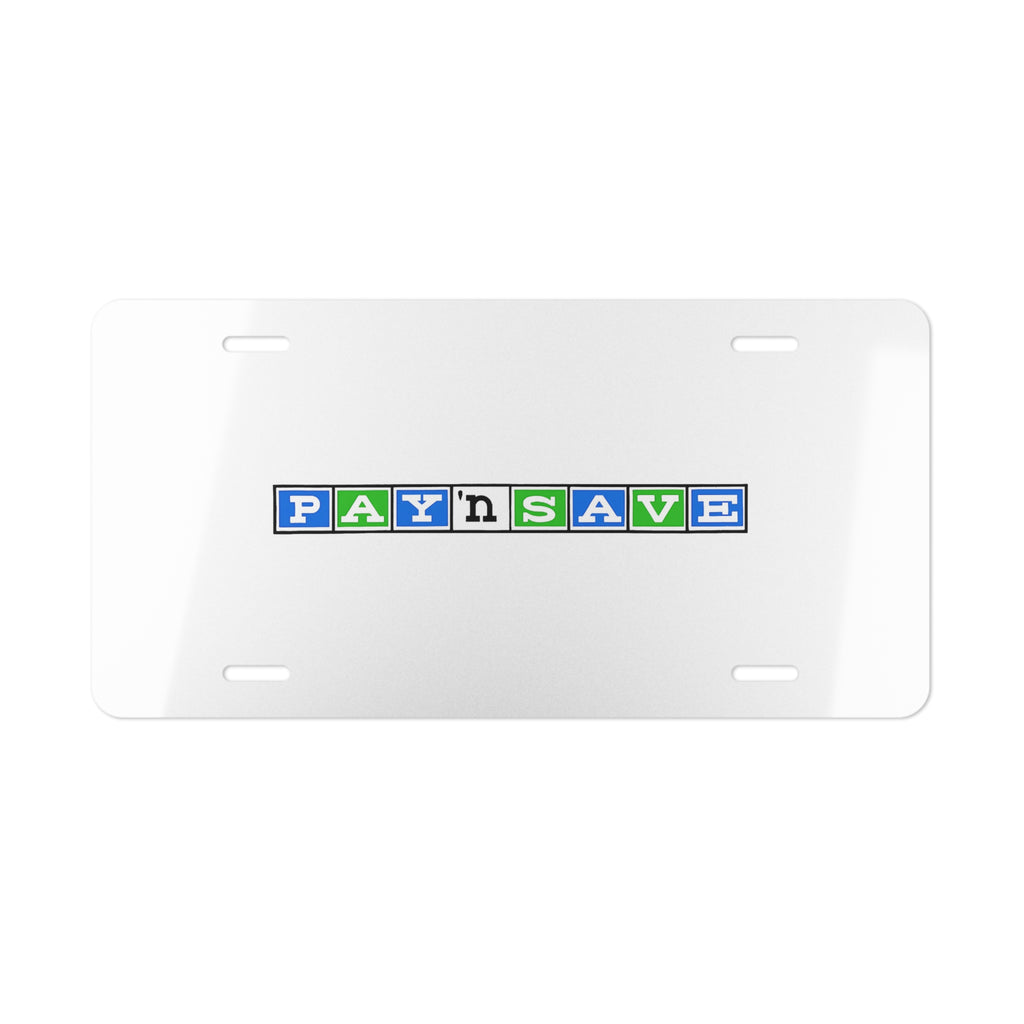 Pay 'n Save Vanity License Plate