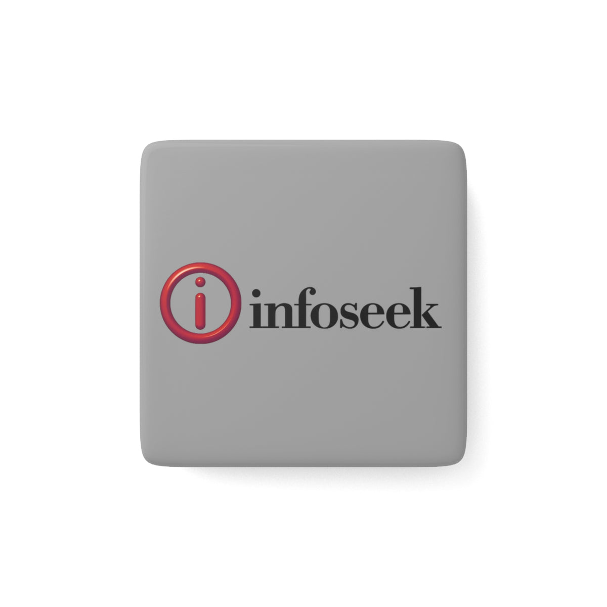 Infoseek Square Porcelain Fridge Magnet