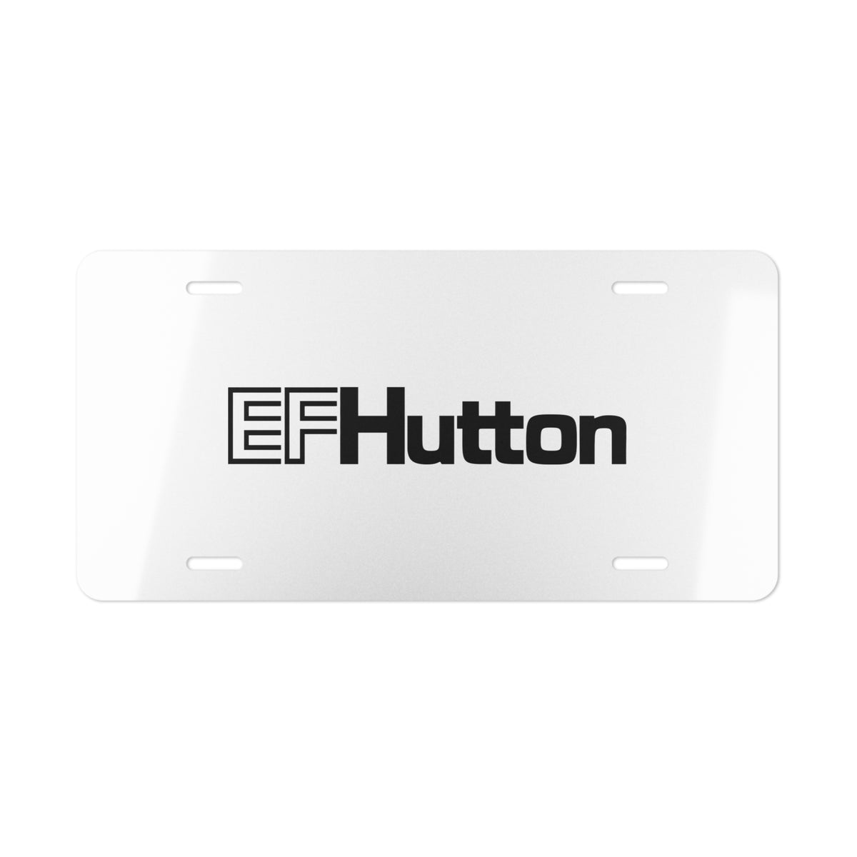 E. F. Hutton Vanity License Plate