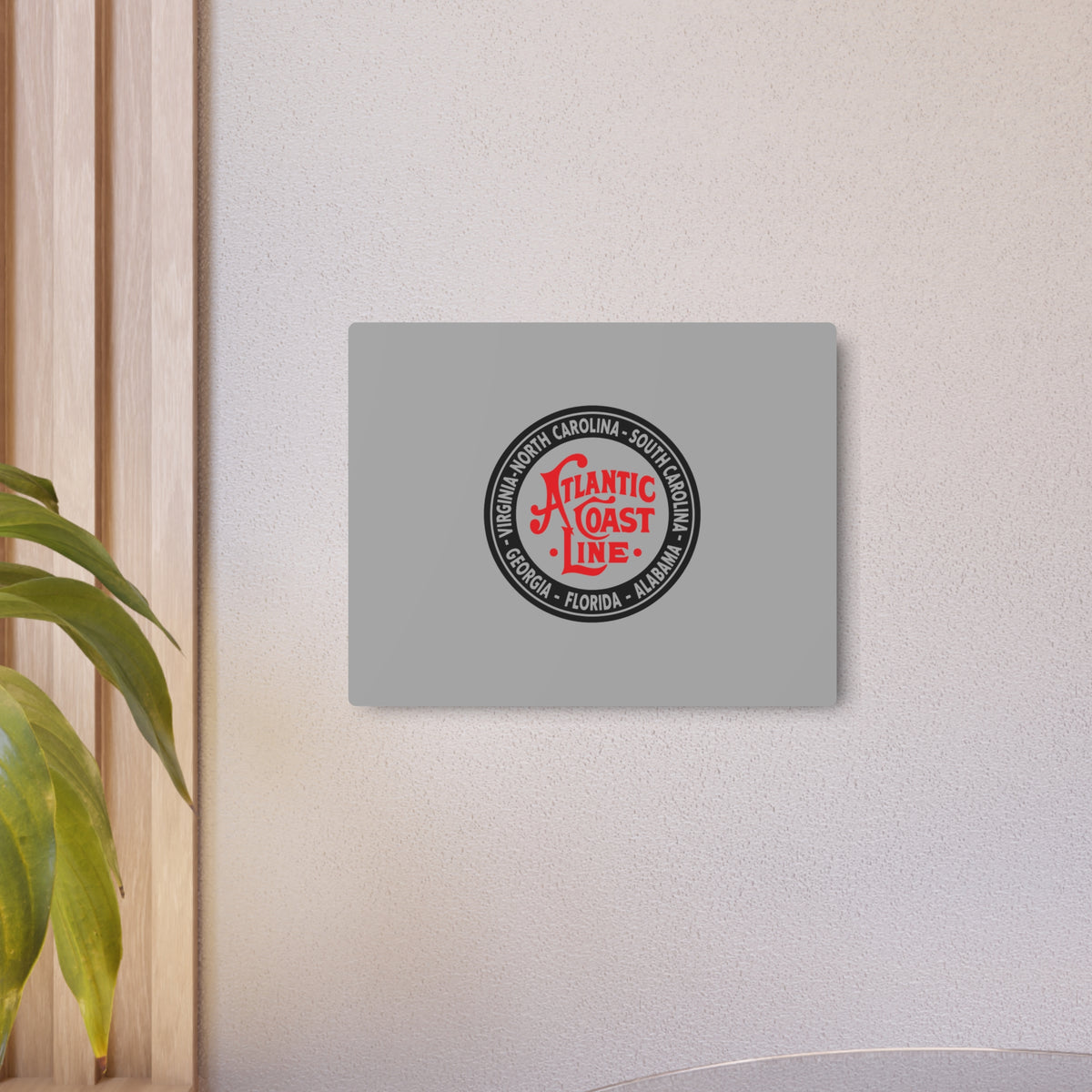 Atlantic Coast Line Railroad Metal Sign