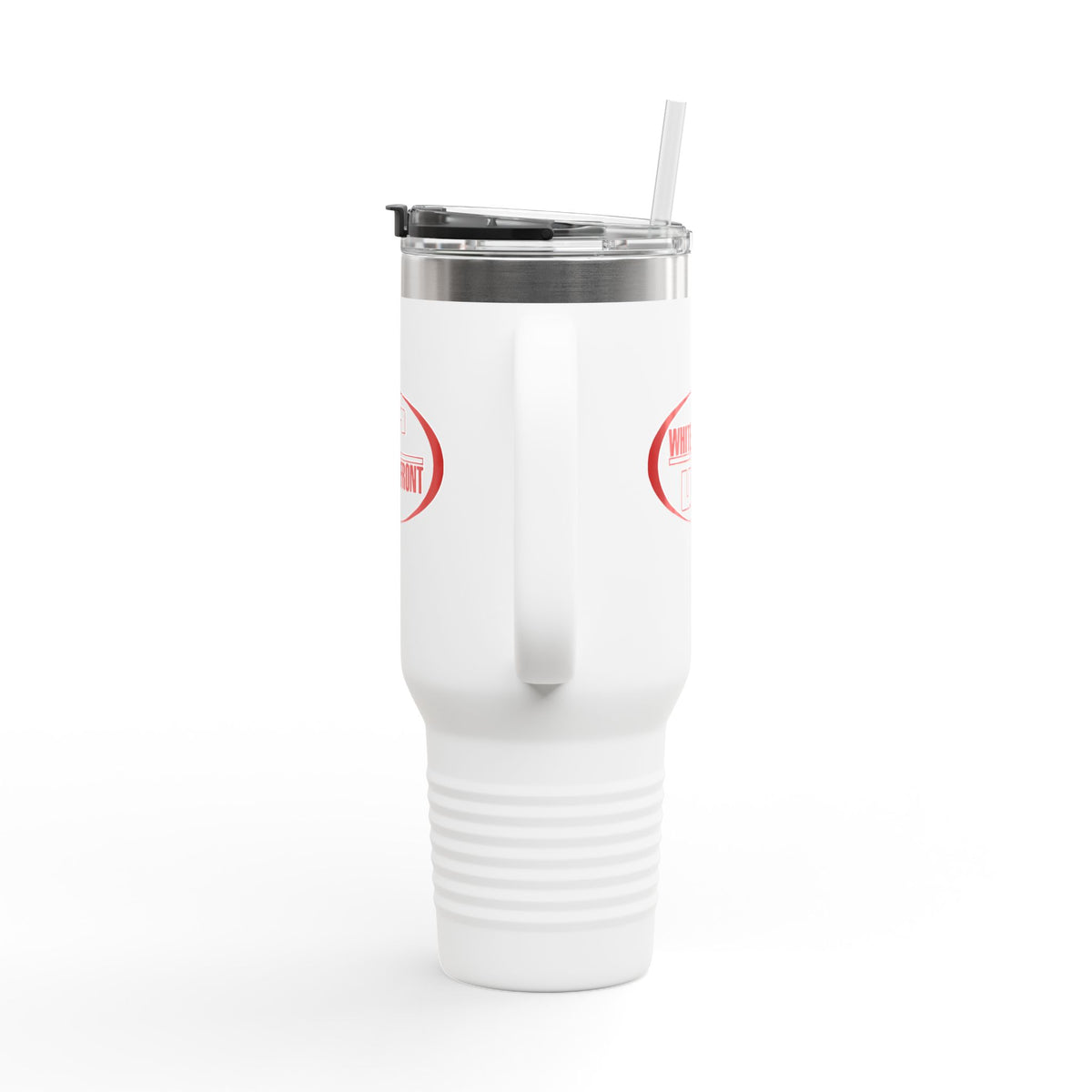 White Front 40oz Insulated Travel Mug Stainless Tumbler