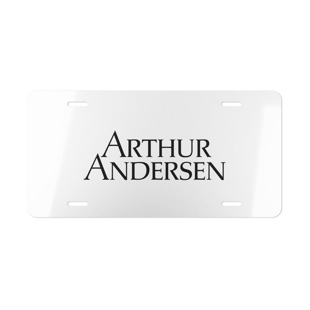 Arthur Andersen Vanity License Plate