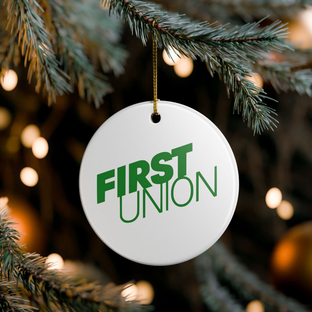 First Union Ceramic Ornament