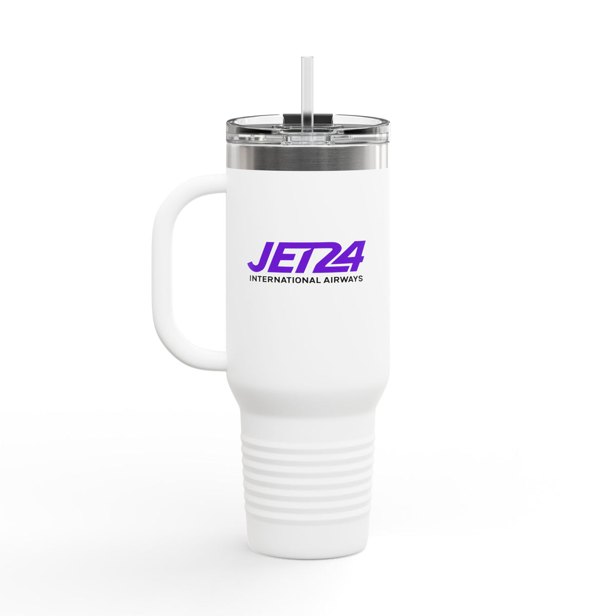 Jet 24 International Airways 40oz Insulated Travel Mug Stainless Tumbler
