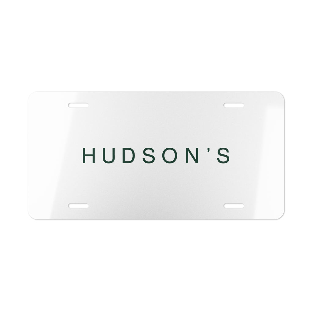 Hudson's Vanity License Plate