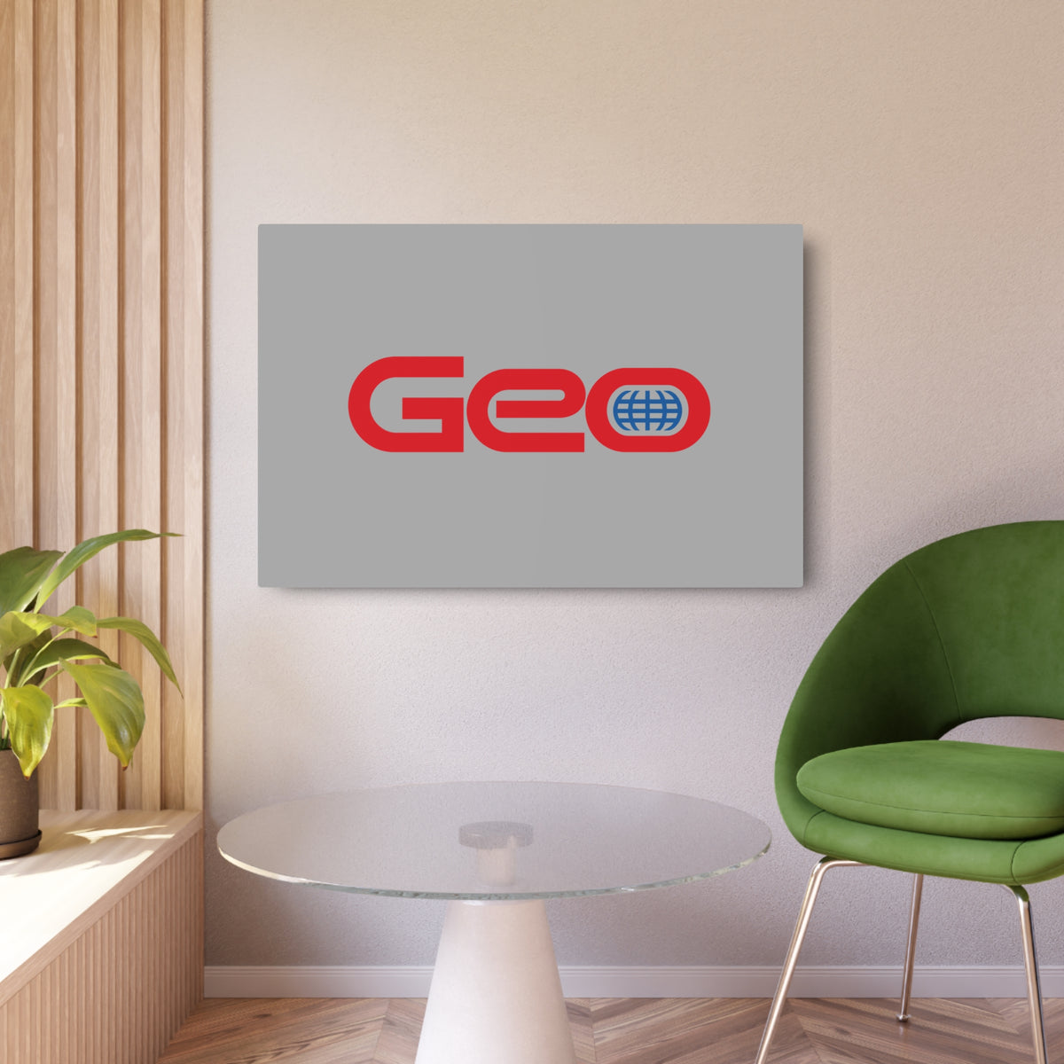 Geo Metal Sign