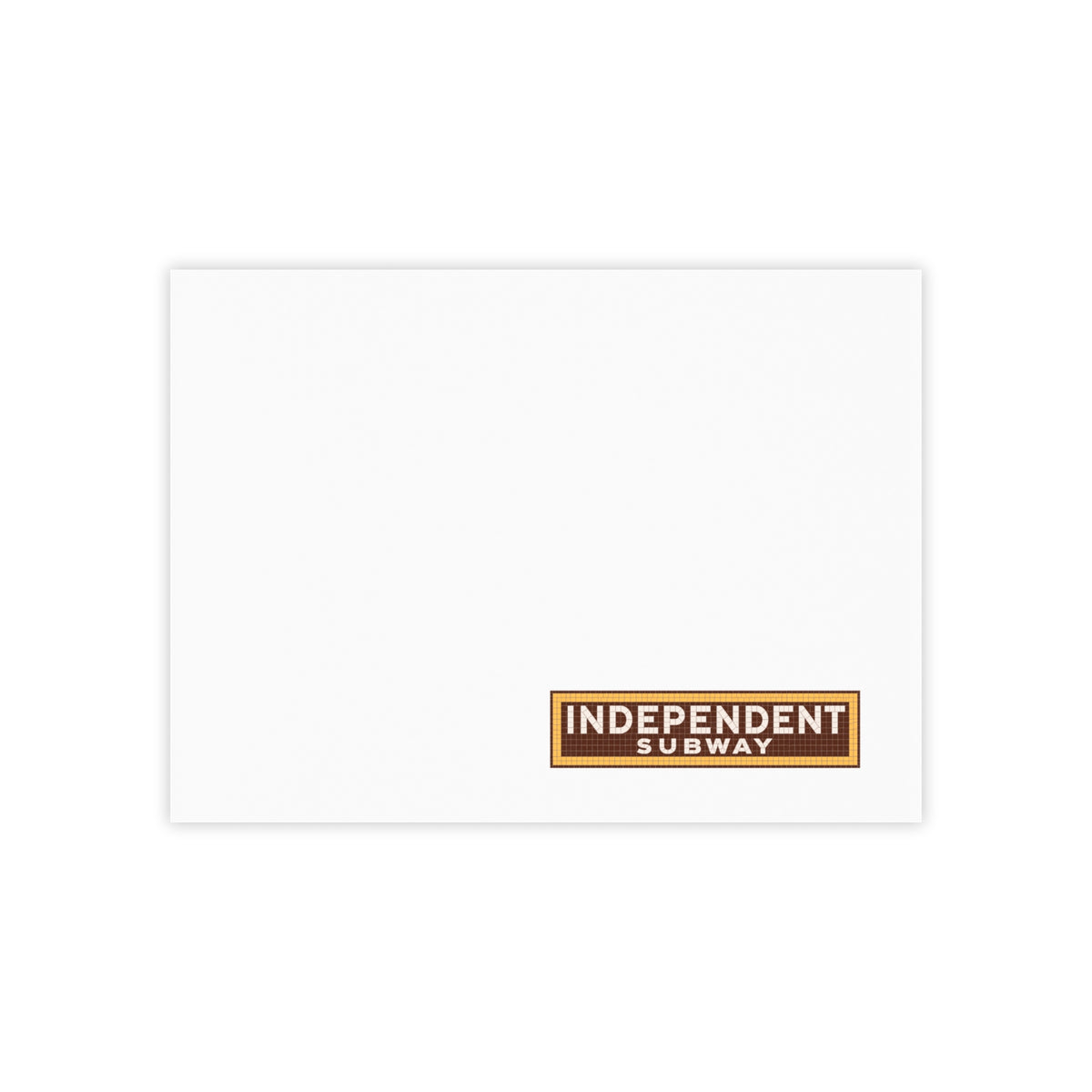 Independent Subway System (IND) Sticky Post-it Note Pad