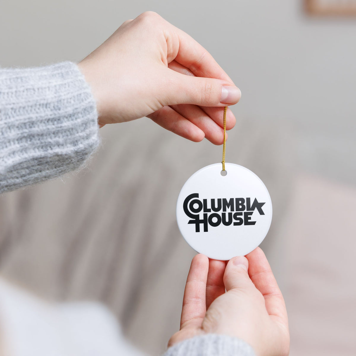 Columbia House Ceramic Ornament