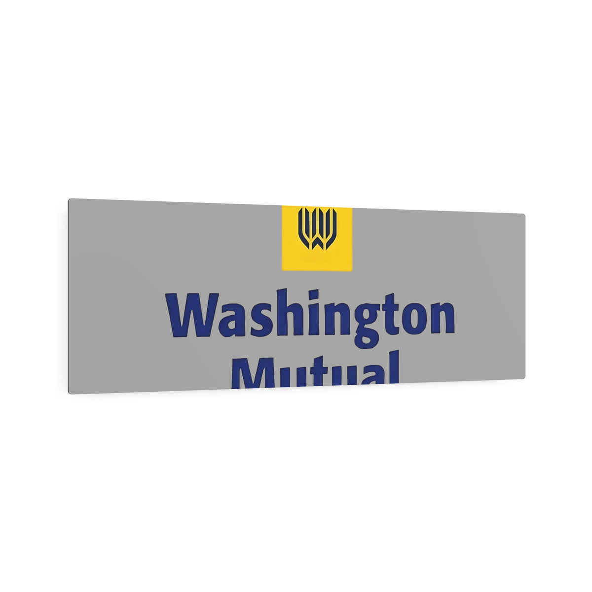 Washington Mutual Metal Sign