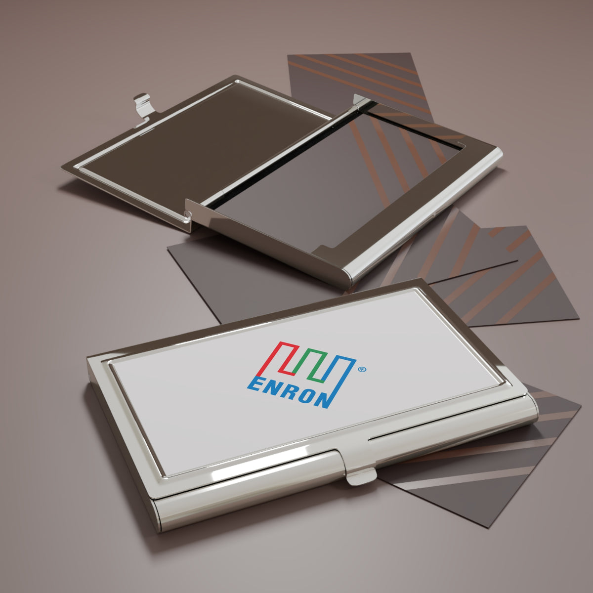 Enron Metal Business Card Holder