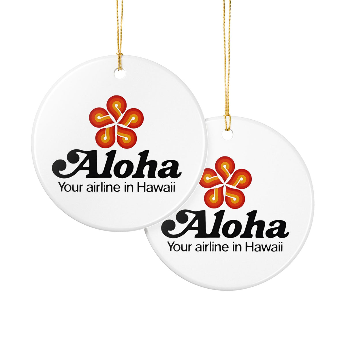 Aloha Airlines Ceramic Ornament