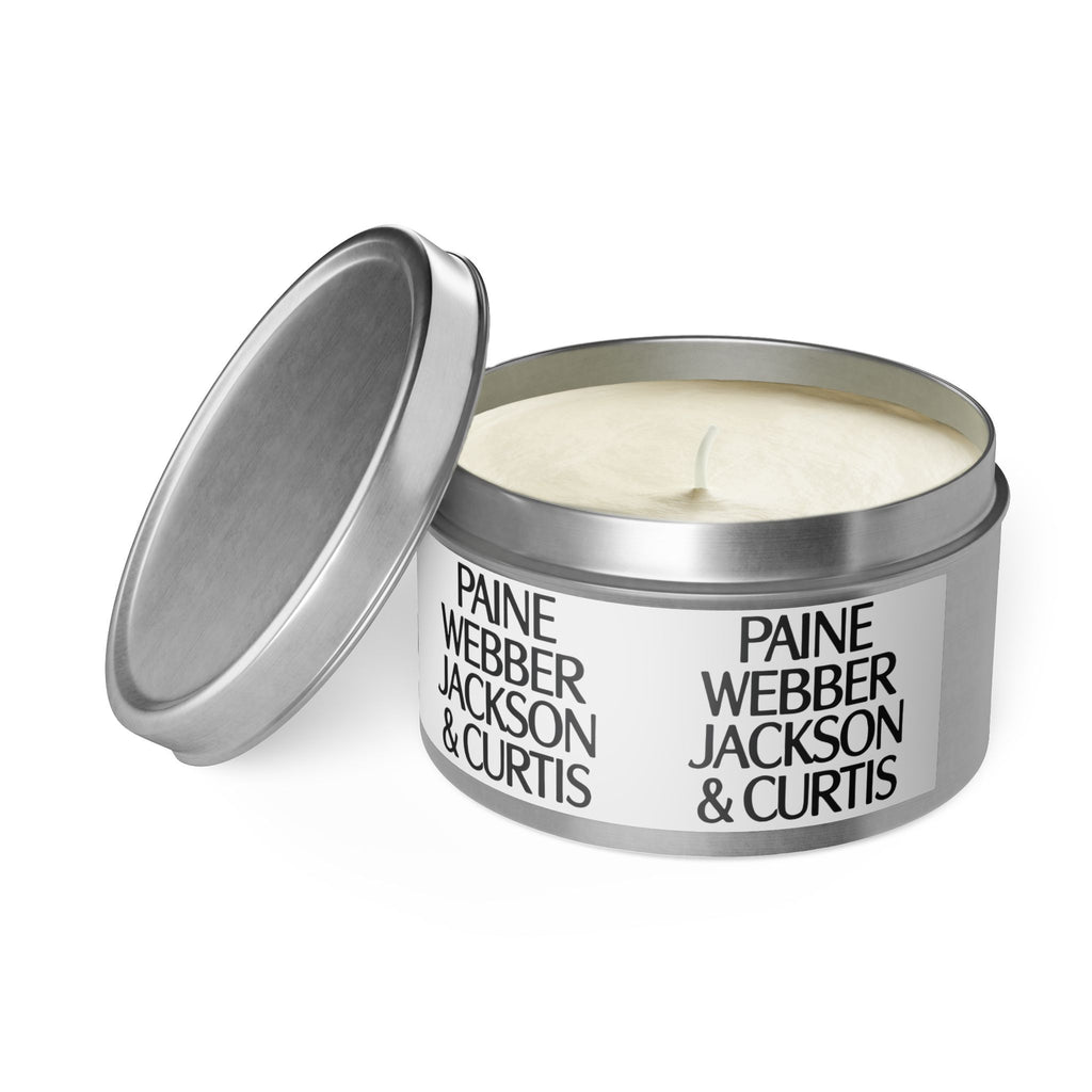 Paine Webber Jackson & Curtis Tin Candle