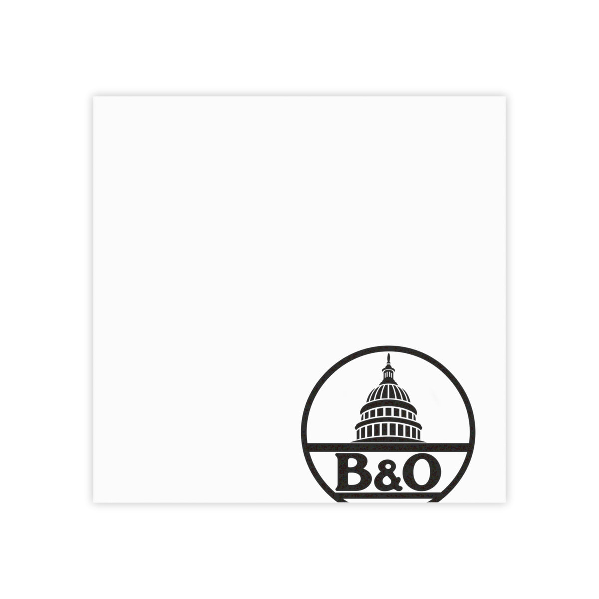 Baltimore and Ohio Railroad Sticky Post-it Note Pad