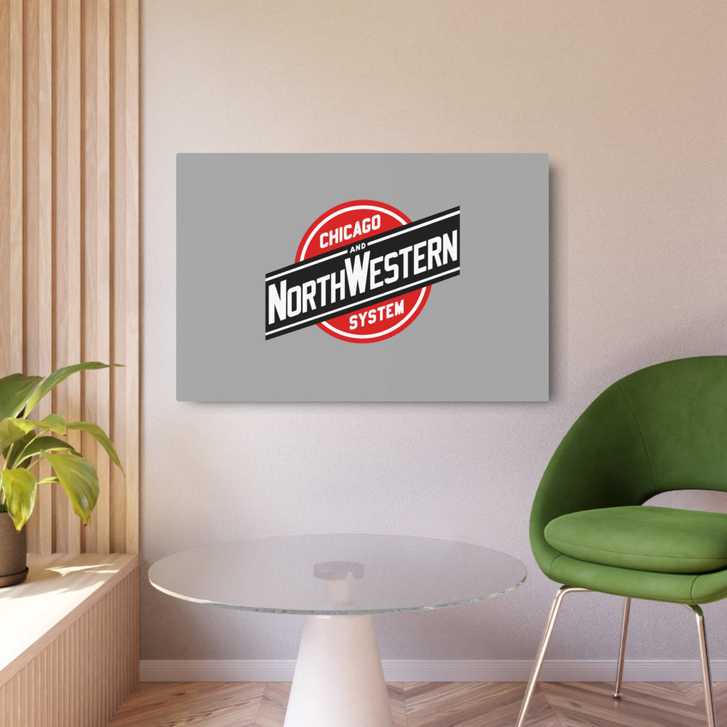 Chicago and North Western Railway Metal Sign
